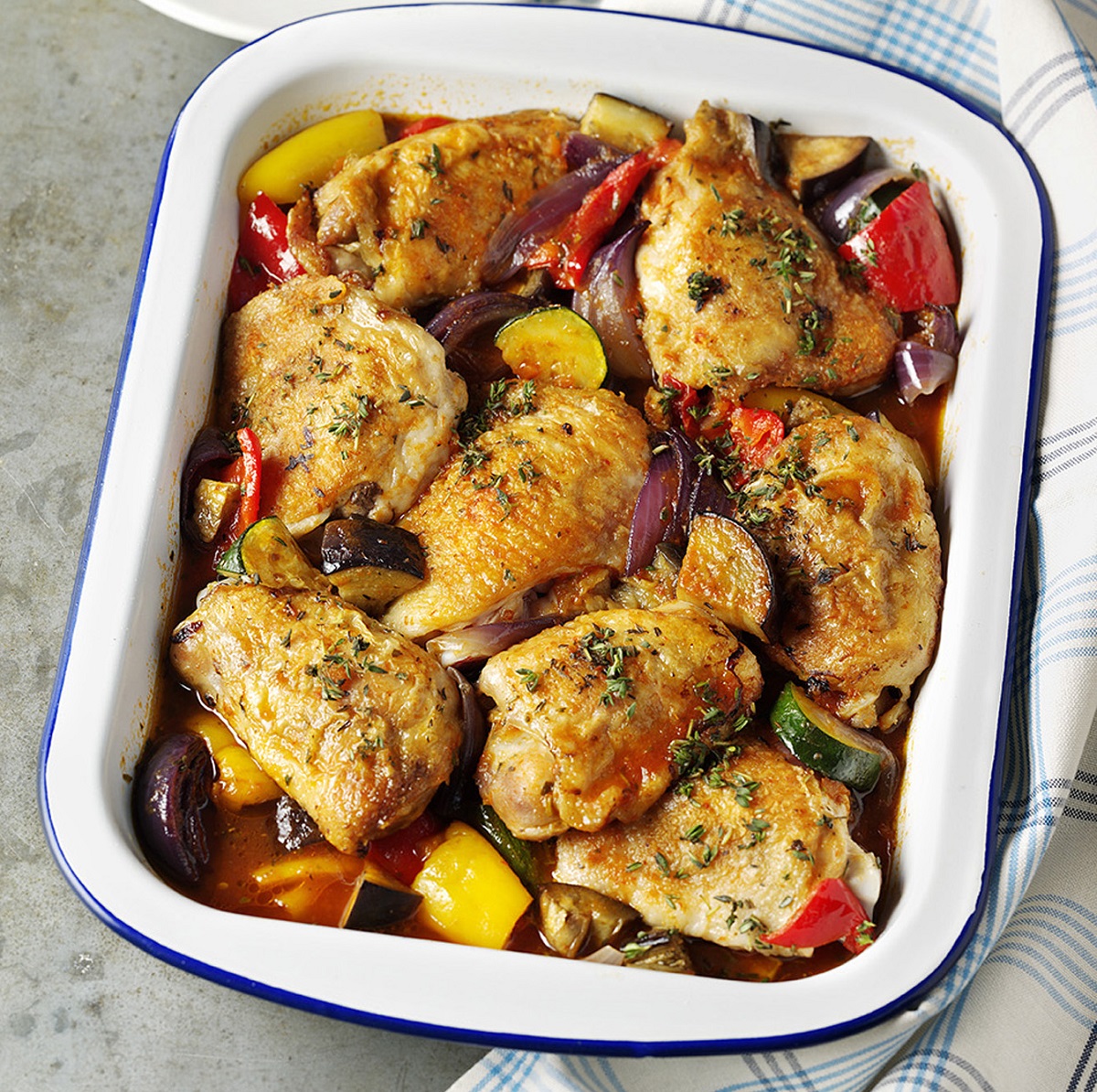 Chicken Roasted With Mediterranean Vegetables - The People's Friend